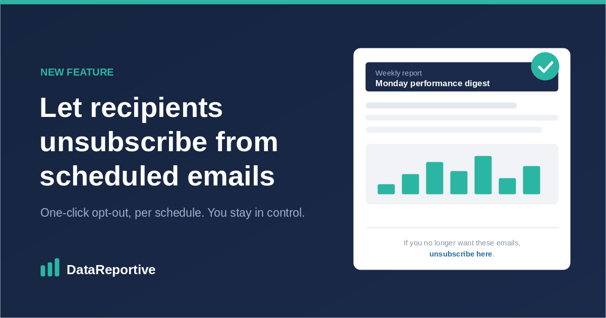 Let Recipients Unsubscribe From Scheduled Emails